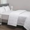 Flash Sale 🔥 Resort Life 220 Thread Count Microfiber White Twin Hotel Blanket by Allied Home 🎁 -Allied Home Shop allied home bed blankets bmi 20639l 2 64 1000