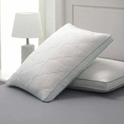 Outlet 🔥 Scallop Cloud Down Alternative Jumbo Pillow by Allied Home 💯 -Allied Home Shop allied home bed pillows bmi 12154l 2 c3 1000