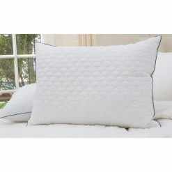 Cheapest 🔔 Hypoallergenic Down Alternative Quilted Jumbo Pillow by Allied Home 🌟