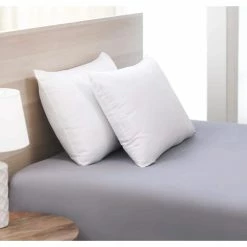 Discount ✨ Embossed Square Dots Microfiber Jumbo Pillow (Set of 2) by Allied Home ✔️ -Allied Home Shop allied home bed pillows bmi 17989l 1 c3 1000