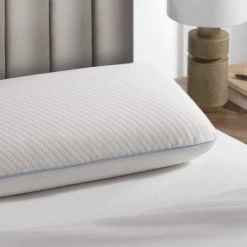 New 🤩 Plush Touch Foam Standard Pillow With Removable Tencel Knit Cover by Allied Home 😉 -Allied Home Shop allied home bed pillows st000503a 4f 1000