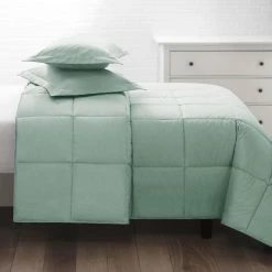 Allied Home Shop 17 Best Sale π Soft Touch Down-Alternative Seafoam Full/Queen Comforter by Allied Home π