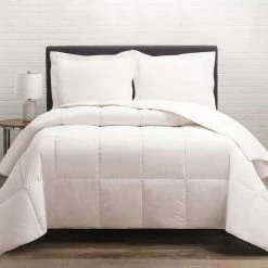 New 👏 Down-filled Cotton Twill White Full/Queen Comforter by Allied Home ❤️