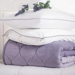 Promo ❤️ AROMATHERAPY Lavender Infused Polyester Twin Mattress Pad by Allied Home 💯 -Allied Home Shop allied home mattress pads mp002019a 1f 1000