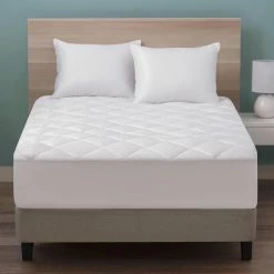 Buy 🔔 Allergen Barrier Diamond Quilted Full Mattress Pad with MicronOne Allergy Protection Technology by Allied Home 🧨