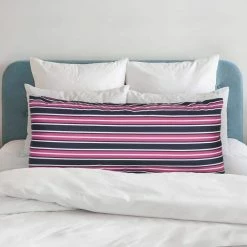 Cheap ❤️ Striped Print Microfiber Body Pillow Protector by Allied Home 😀