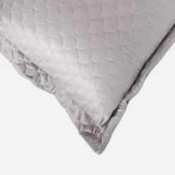 Brand new π Nikki Chu Scallop Quilted Soft Pewter King Pillow Sham by Allied Home π 10 Brand new π Nikki Chu Scallop Quilted Soft Pewter King Pillow Sham by Allied Home π -Allied Home Shop allied home pillowcases sh000562 k pewt 1f 1000