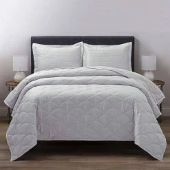 Brand new π Nikki Chu Scallop Quilted Soft Pewter King Pillow Sham by Allied Home π 9 Brand new π Nikki Chu Scallop Quilted Soft Pewter King Pillow Sham by Allied Home π -Allied Home Shop allied home pillowcases sh000562 k pewt 4f 1000