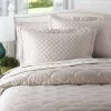 Brand new 😀 Nikki Chu Scallop Quilted Soft Pewter King Pillow Sham by Allied Home 🎁 -Allied Home Shop allied home pillowcases sh000562 k pewt 64 1000