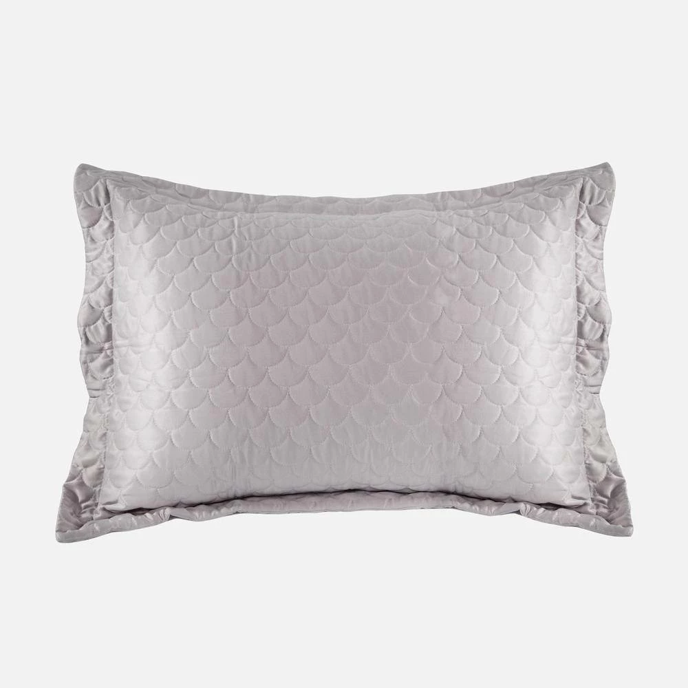 Brand new π Nikki Chu Scallop Quilted Soft Pewter King Pillow Sham by Allied Home π 4 Brand new π Nikki Chu Scallop Quilted Soft Pewter King Pillow Sham by Allied Home π - Image 2