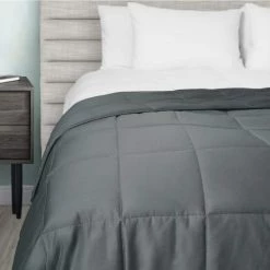 Deals ✨ 300 Thread Count Cotton Grey Weighted Blanket by Allied Home 😉 -Allied Home Shop allied home weighted blankets bl001552a 31 1000