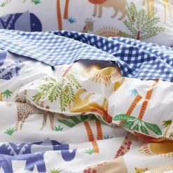 Flash Sale ✔️ Company Kids Jungle Animals 2-Piece Multicolored Organic Cotton Percale Twin Duvet Cover Set by Company Kids by The Company Store 🧨 -Allied Home Shop company kids by the company store bedding sets 30328n t multi 1d 1000