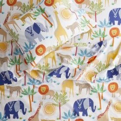 Flash Sale ✔️ Company Kids Jungle Animals 2-Piece Multicolored Organic Cotton Percale Twin Duvet Cover Set by Company Kids by The Company Store 🧨 -Allied Home Shop company kids by the company store bedding sets 30328n t multi 40 1000