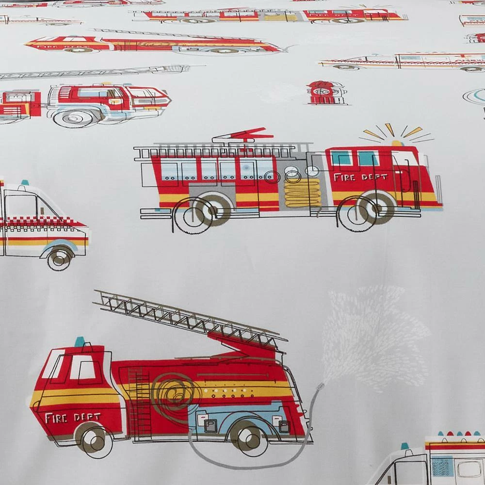 Brand new π Company Kids Firetrucks Multicolored Organic Cotton Percale Full/Queen Comforter Set by Company Kids by The Company Store π 7 Brand new π Company Kids Firetrucks Multicolored Organic Cotton Percale Full/Queen Comforter Set by Company Kids by The Company Store π - Image 5