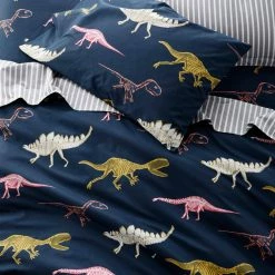 Cheap 😍 Company Kids Skeleton Dino 2-Piece Multicolored Organic Cotton Percale Twin Duvet Cover Set by Company Kids by The Company Store ✨ -Allied Home Shop company kids by the company store bedding sets 30341n t multi 40 1000