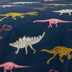 Flash Sale ✨ Company Kids Skeleton Dino Multicolored Organic Cotton Percale Full/Queen Comforter Set by Company Kids by The Company Store 🌟 -Allied Home Shop company kids by the company store bedding sets 30341p fq multi 66 1000