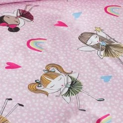 Best deal ⭐ Company Kids Fairy Ballerina 3-Piece Multicolored Organic Cotton Percale Full/Queen Comforter Set by Company Kids by The Company Store ⭐ -Allied Home Shop company kids by the company store bedding sets 30346p fq multi a0 1000