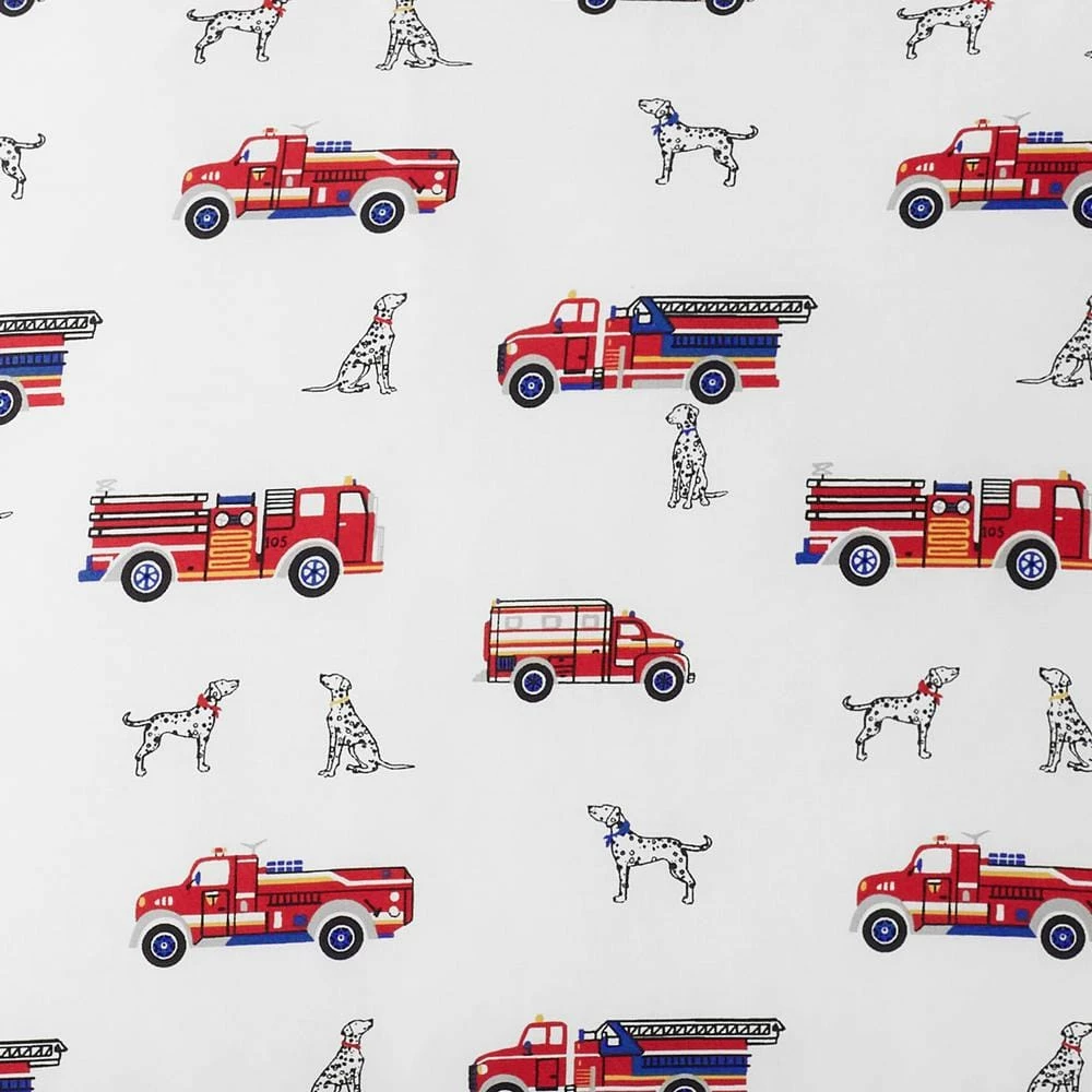 Best Sale π Company Kids Fireman's Best Friend 2-Piece Multicolored Organic Cotton Percale Twin Duvet Cover Set by Company Kids by The Company Store π 7 Best Sale π Company Kids Fireman's Best Friend 2-Piece Multicolored Organic Cotton Percale Twin Duvet Cover Set by Company Kids by The Company Store π - Image 5