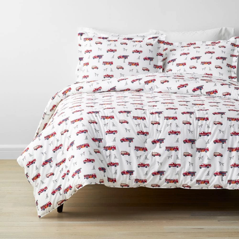 Buy π― Company Kids Fireman's Best Friend 3-Piece Multicolored Organic Cotton Percale Full Comforter Set by Company Kids by The Company Store π 3 Buy π― Company Kids Fireman's Best Friend 3-Piece Multicolored Organic Cotton Percale Full Comforter Set by Company Kids by The Company Store π