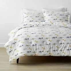 Wholesale 🤩 Company Kids Dinosaur Fossils 2-Piece Multicolored Organic Cotton Percale Twin Comforter Set by Company Kids by The Company Store 😍