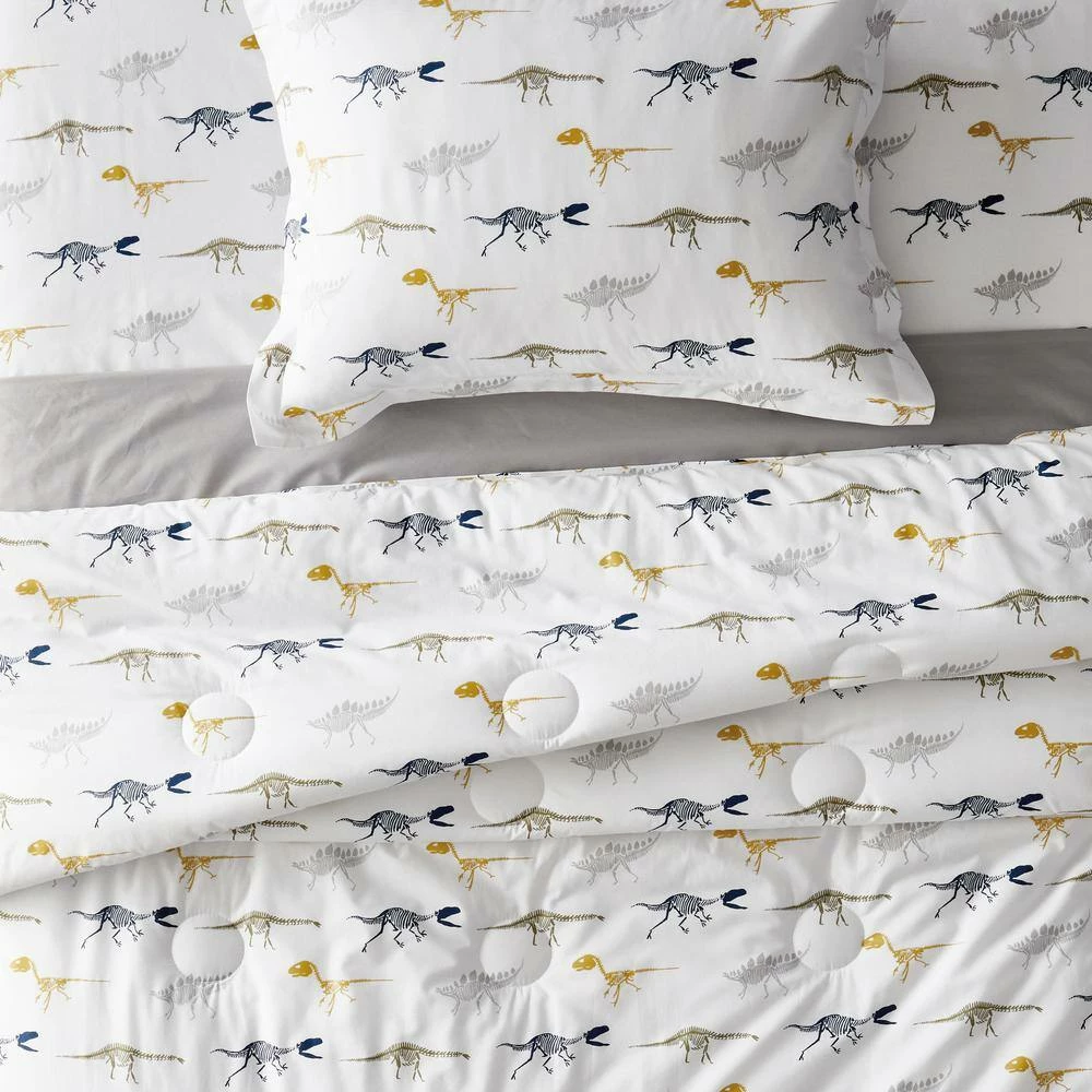 Wholesale π€© Company Kids Dinosaur Fossils 2-Piece Multicolored Organic Cotton Percale Twin Comforter Set by Company Kids by The Company Store π 8 Wholesale π€© Company Kids Dinosaur Fossils 2-Piece Multicolored Organic Cotton Percale Twin Comforter Set by Company Kids by The Company Store π - Image 6