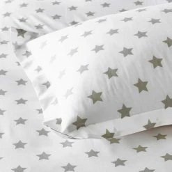 Wholesale 🔔 Company Kids Stars 2-Piece Gray Organic Cotton Percale Twin Comforter Set by Company Kids by The Company Store ✨ -Allied Home Shop company kids by the company store bedding sets 30359p t gray 40 1000