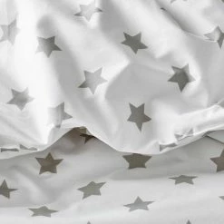 Wholesale 🔔 Company Kids Stars 2-Piece Gray Organic Cotton Percale Twin Comforter Set by Company Kids by The Company Store ✨ -Allied Home Shop company kids by the company store bedding sets 30359p t gray a0 1000