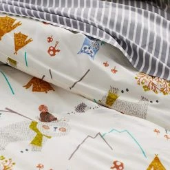 New 👍 Company Kids Forest Campers 2-Piece Multicolored Organic Cotton Percale Twin Duvet Cover Set by Company Kids by The Company Store ❤️ -Allied Home Shop company kids by the company store bedding sets 35044n t multi 66 1000