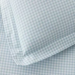 New 🤩 Company Kids Ditsy Gingham Blue Full Organic Cotton Percale Duvet Cover Set by Company Kids by The Company Store 🔔 -Allied Home Shop company kids by the company store bedding sets 38275d f blue 1d 1000