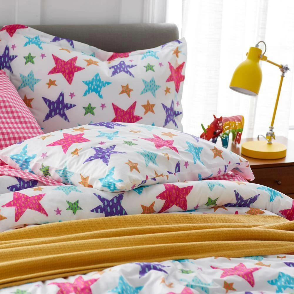 New π Bright Stars Multicolored Graphic Organic Cotton Percale Twin Comforter by Company Kids by The Company Store π 4 New π Bright Stars Multicolored Graphic Organic Cotton Percale Twin Comforter by Company Kids by The Company Store π - Image 2