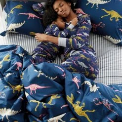 New ⌛ Skeleton Dino Multicolored Graphic Cotton Percale Full/Queen Comforter by Company Kids by The Company Store 🎉 -Allied Home Shop company kids by the company store comforters 30341e fq multi 40 1000