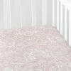 Deals 👍 Company Kids Little Bunny Quilted Pink Organic Cotton Percale Crib Sheet by Company Kids by The Company Store ❤️