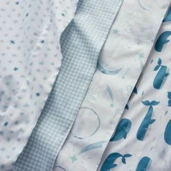 Best deal 👏 Company Kids Ditsy Gingham Blue Organic Cotton Percale Crib Sheet by Company Kids by The Company Store 😀 -Allied Home Shop company kids by the company store crib bedding 38275h c blue 1d 1000