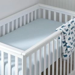 Best deal 👏 Company Kids Ditsy Gingham Blue Organic Cotton Percale Crib Sheet by Company Kids by The Company Store 😀 -Allied Home Shop company kids by the company store crib bedding 38275h c blue 40 1000