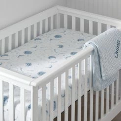 Best Pirce 🤩 Company Kids Night Sky Blue Multi Organic Cotton Percale Crib Sheet by Company Kids by The Company Store 👏 -Allied Home Shop company kids by the company store crib bedding 38277h c blue multi a0 1000