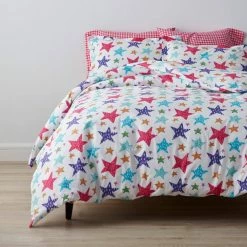 Best deal 😀 Bright Stars Multicolored Graphic Organic Cotton Percale Full Duvet Cover by Company Kids by The Company Store 🔥 -Allied Home Shop company kids by the company store duvet covers 30335d f multi 40 1000
