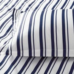 Brand new 🎁 Company Kids Stripe 2-Piece Blue Organic Cotton Percale Twin Duvet Cover Set by Company Kids by The Company Store 💯 -Allied Home Shop company kids by the company store kids bedding sets 30358n t blue 66 1000