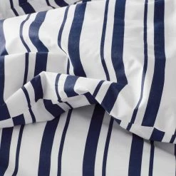 Brand new 🎁 Company Kids Stripe 2-Piece Blue Organic Cotton Percale Twin Duvet Cover Set by Company Kids by The Company Store 💯 -Allied Home Shop company kids by the company store kids bedding sets 30358n t blue 77 1000