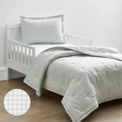 Deals 👍 Company Kids Ditsy Gingham Gray Organic Cotton Percale Toddler Comforter Set by Company Kids by The Company Store 🔔 11 Deals 👍 Company Kids Ditsy Gingham Gray Organic Cotton Percale Toddler Comforter Set by Company Kids by The Company Store 🔔 -Allied Home Shop company kids by the company store kids bedding sets 38275q os gray 40 1000