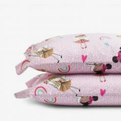 Flash Sale 😀 Company Kids Fairy Ballerina Multicolored Organic Cotton Percale Standard Pillowcase (Set of 2) by Company Kids by The Company Store 👍