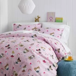Cheapest 🔥 Company Kids Fairy Ballerina Multicolored Organic Cotton Percale Standard Sham by Company Kids by The Company Store ❤️ -Allied Home Shop company kids by the company store pillowcases 30346f std multi 40 1000