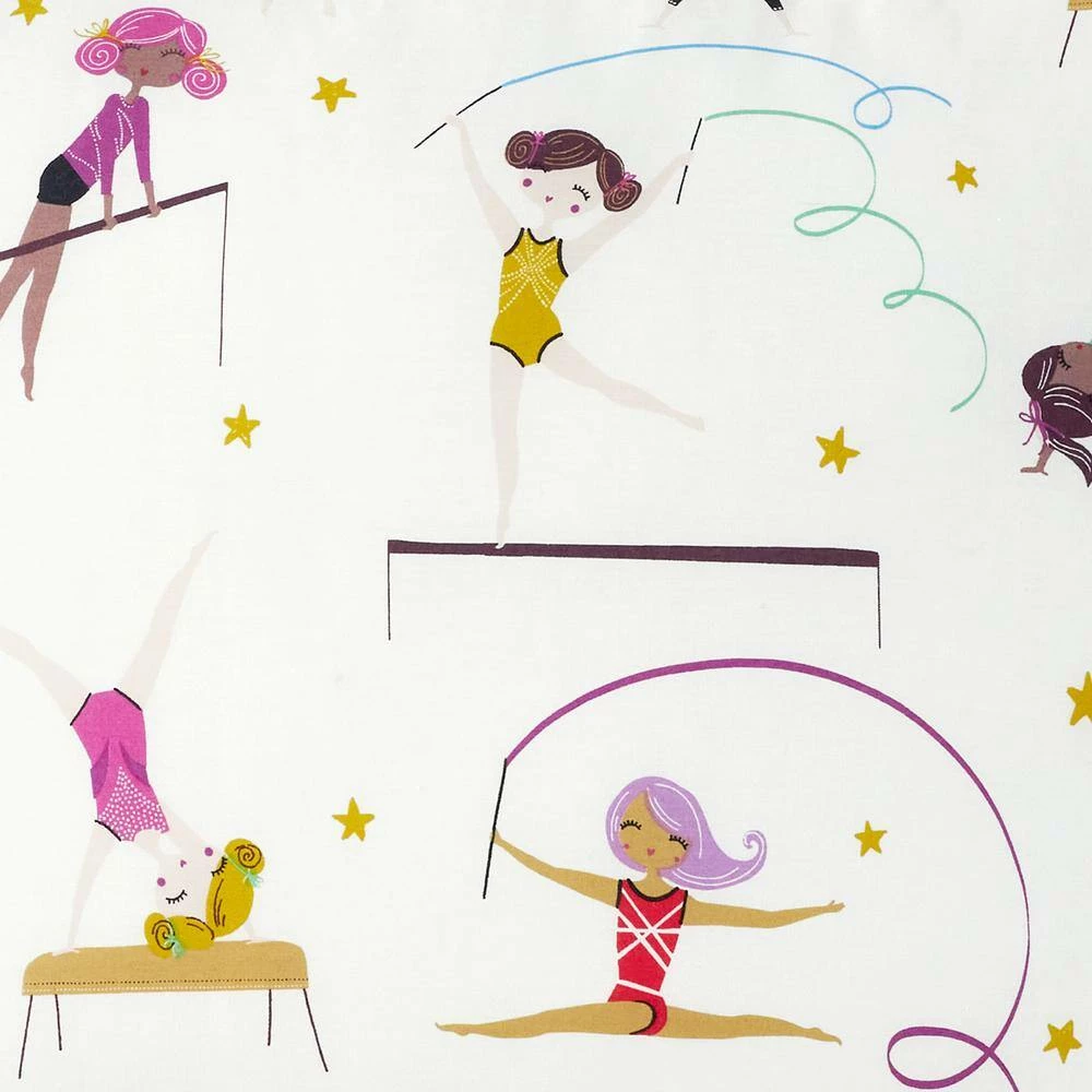 Cheap 🧨 Company Kids Little Gymnasts Organic Multicolored Cotton Percale Standard Pillowcase (Set of 2) by Company Kids by The Company Store 🤩 6 Cheap 🧨 Company Kids Little Gymnasts Organic Multicolored Cotton Percale Standard Pillowcase (Set of 2) by Company Kids by The Company Store 🤩 - Image 4