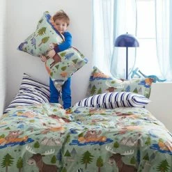 Top 10 👏 Company Kids Wilderness Camp Organic Multicolored Cotton Percale Standard Pillowcase (Set of 2) by Company Kids by The Company Store 🧨 -Allied Home Shop company kids by the company store pillowcases 30349c std multi 40 1000