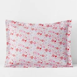 Brand new π Company Kids Flower Shower Multicolored Organic Cotton Percale Standard Sham by Company Kids by The Company Store π