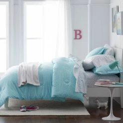 Promo π― Company Kids Gingham Turquoise Organic Cotton Percale Standard Pillowcase (Set of 2) by Company Kids by The Company Store βοΈ 9 Promo π― Company Kids Gingham Turquoise Organic Cotton Percale Standard Pillowcase (Set of 2) by Company Kids by The Company Store βοΈ -Allied Home Shop company kids by the company store pillowcases 30354c std turquoise 40 1000