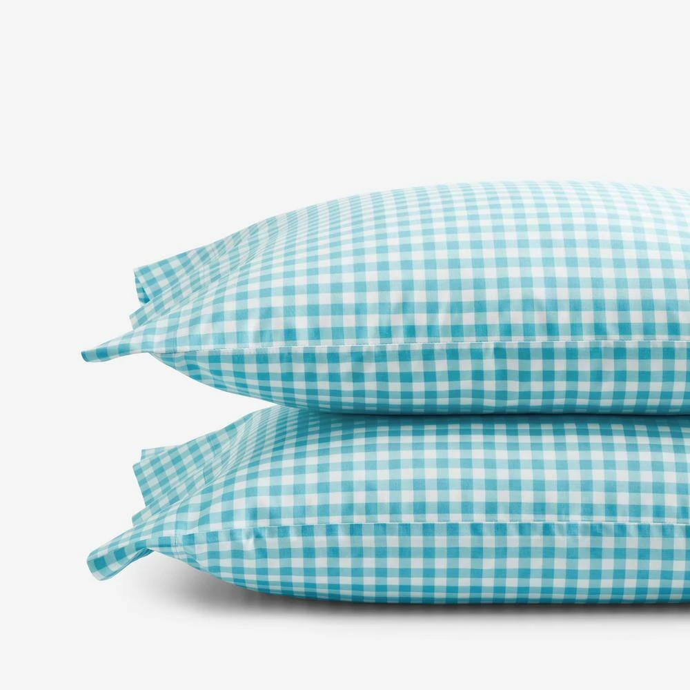 Promo π― Company Kids Gingham Turquoise Organic Cotton Percale Standard Pillowcase (Set of 2) by Company Kids by The Company Store βοΈ 3 Promo π― Company Kids Gingham Turquoise Organic Cotton Percale Standard Pillowcase (Set of 2) by Company Kids by The Company Store βοΈ