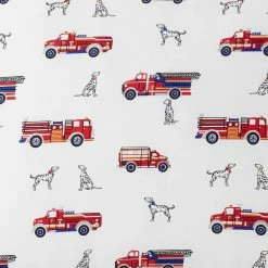 Promo 🔥 Company Kids Fireman's Best Friend Multicolored Organic Cotton Percale Standard Sham by Company Kids by The Company Store 🎁 -Allied Home Shop company kids by the company store pillowcases 30356f std multi 1d 1000