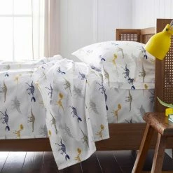 Flash Sale 🧨 Company Kids Dinosaur Fossils Multicolored Organic Cotton Percale Standard Pillowcase (Set of 2) by Company Kids by The Company Store 🔥 -Allied Home Shop company kids by the company store pillowcases 30357c std multi 40 1000