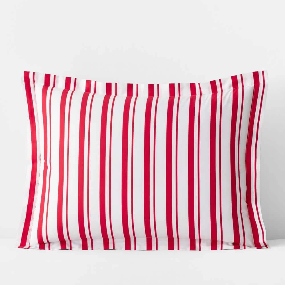 Best deal 🔥 Company Kids Stripe Red Organic Cotton Percale Standard Sham by Company Kids by The Company Store ❤️ 3 Best deal 🔥 Company Kids Stripe Red Organic Cotton Percale Standard Sham by Company Kids by The Company Store ❤️