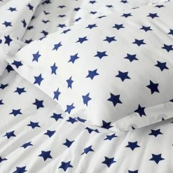 Deals 🔥 Company Kids Stars Blue Organic Cotton Percale Standard Sham by Company Kids by The Company Store ✨ -Allied Home Shop company kids by the company store pillowcases 30359f std blue a0 1000
